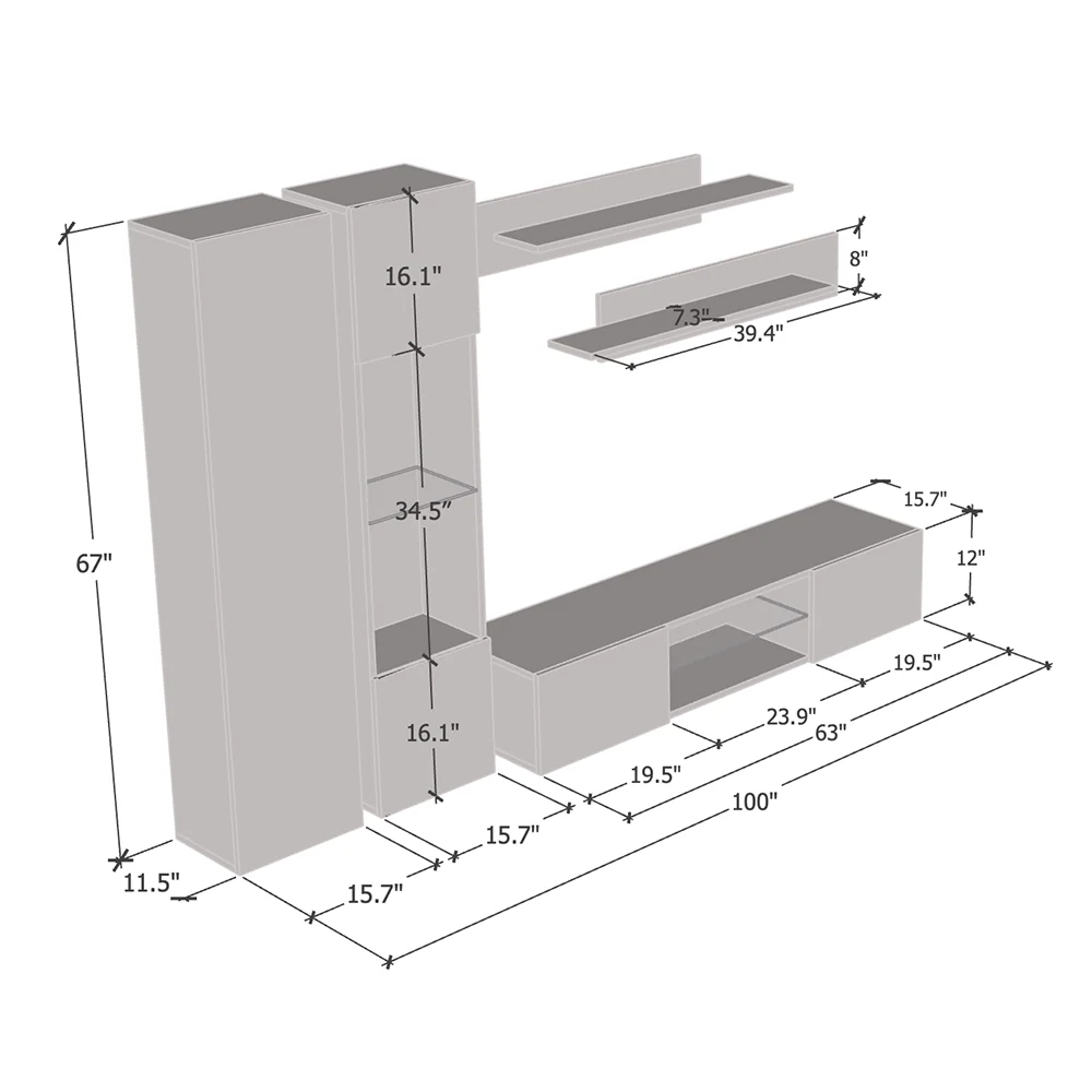 Fly A 33TV Floating Entertainment Center - Image 30