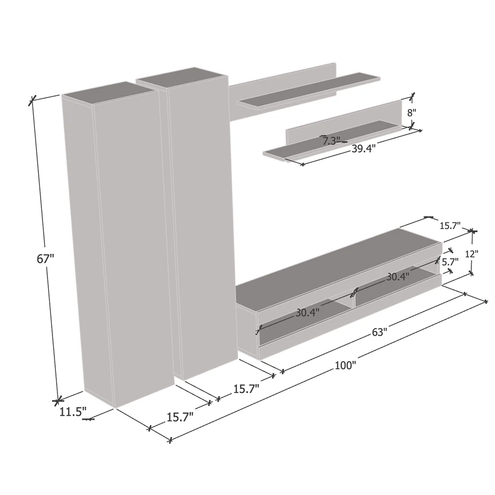 Fly A 34TV Floating Entertainment Center - Image 60