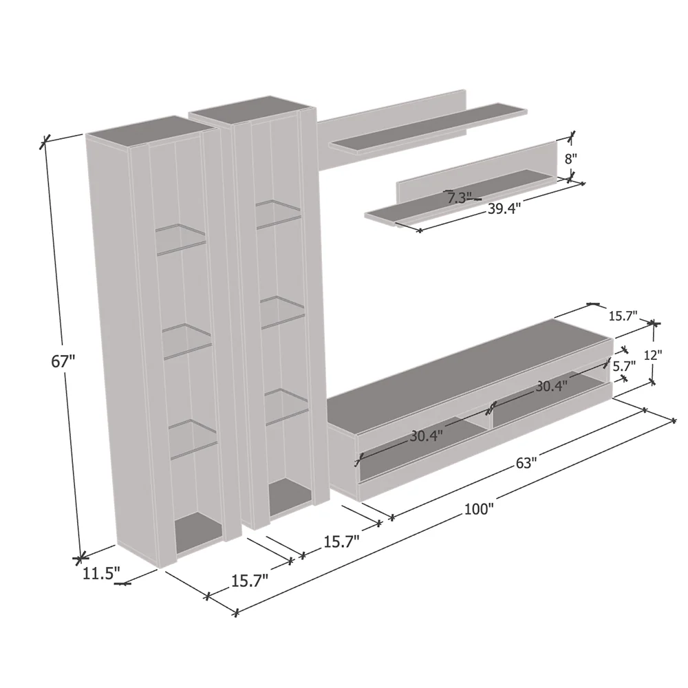 Fly A 34TV Floating Entertainment Center - Image 65