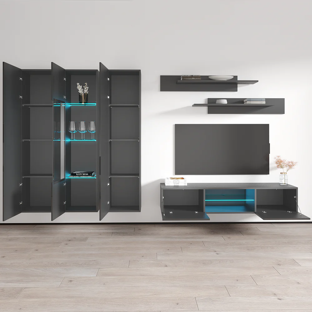 Fly C 33TV Floating Entertainment Center - Image 29