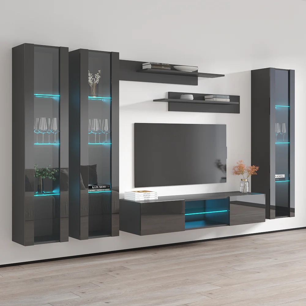 Fly C 33TV Floating Entertainment Center - Image 67