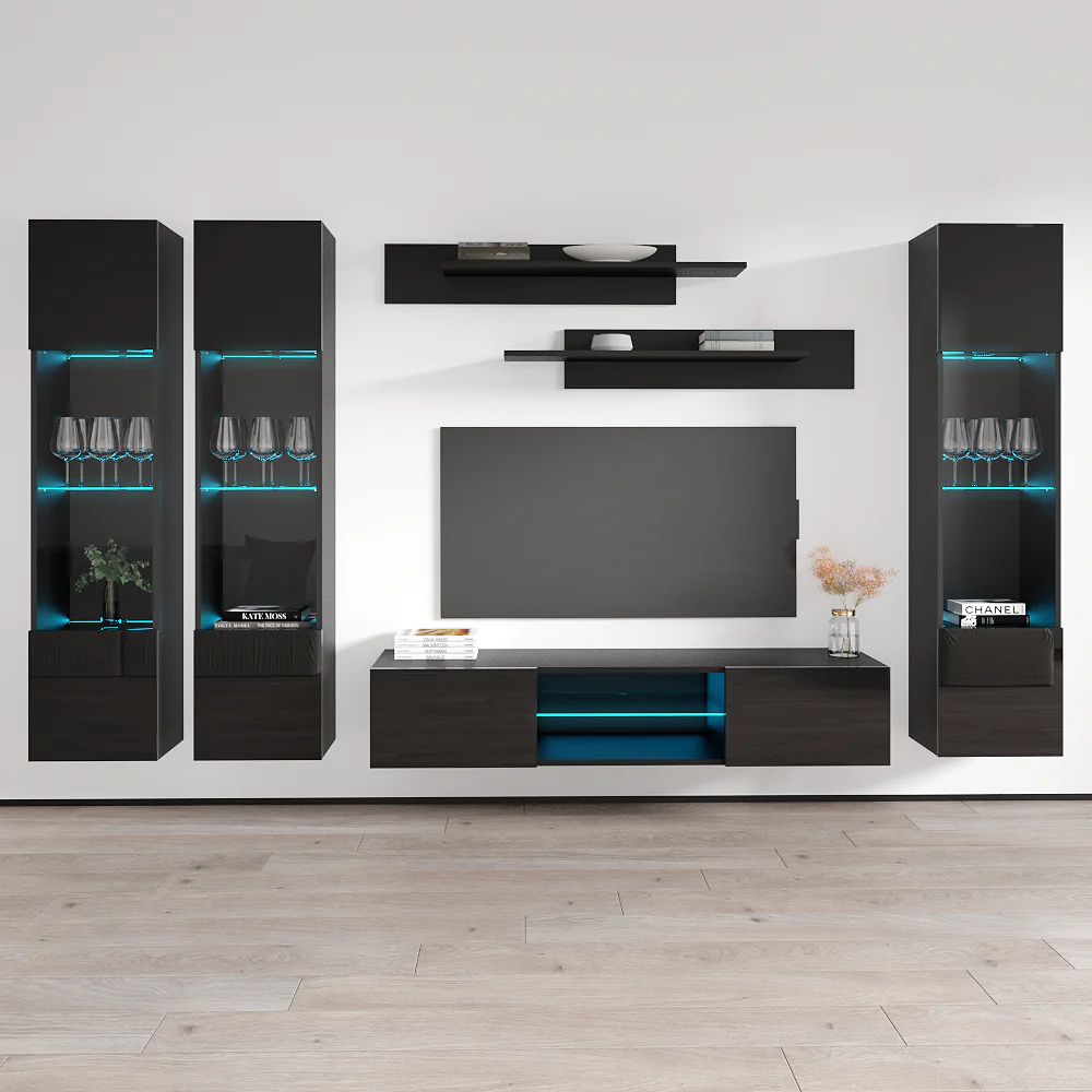 Fly C 33TV Floating Entertainment Center - Image 81