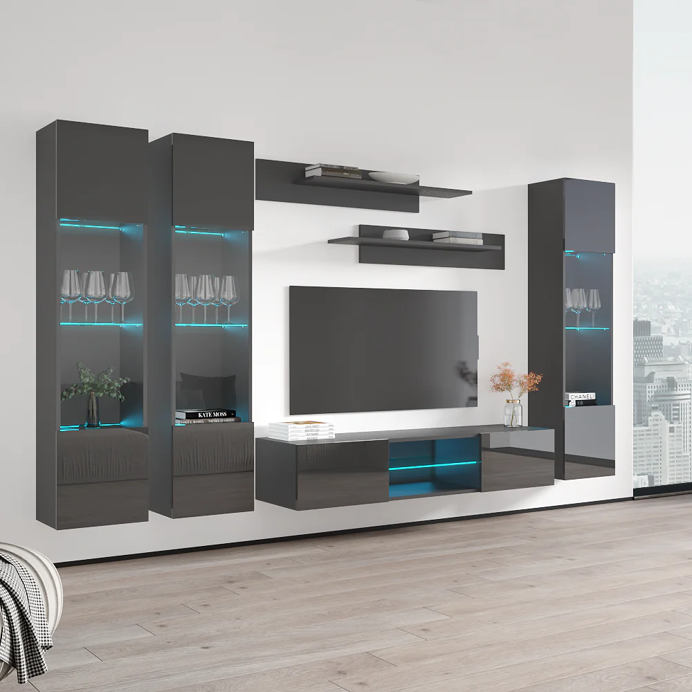 Fly C 33TV Floating Entertainment Center - Image 88