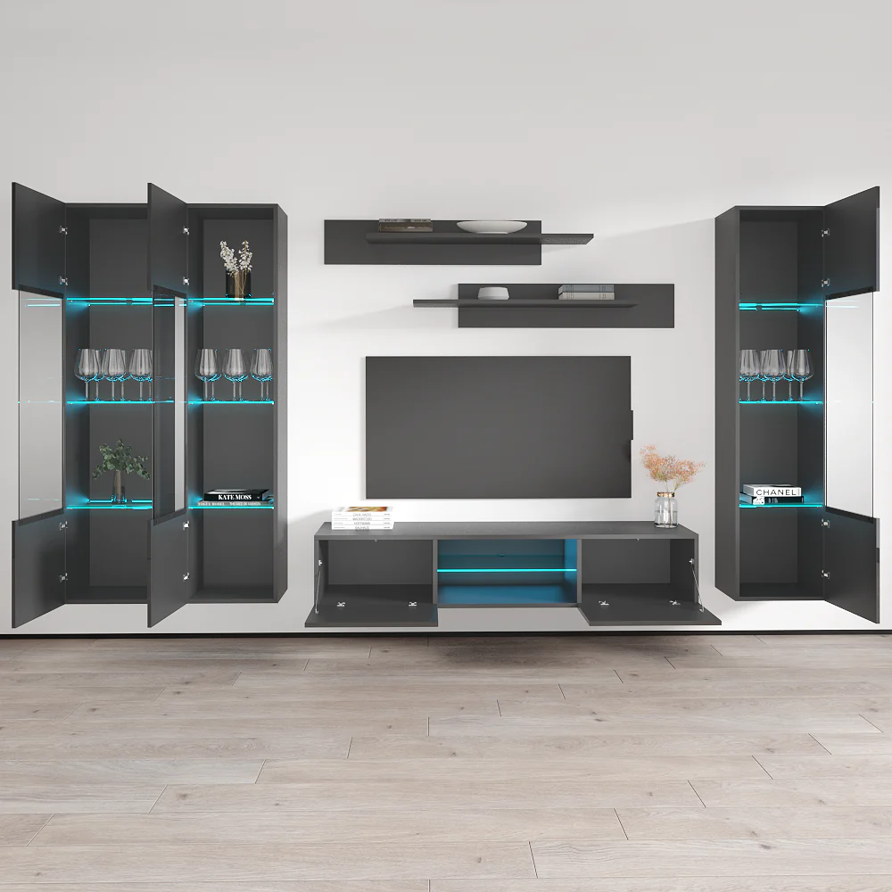 Fly C 33TV Floating Entertainment Center - Image 89