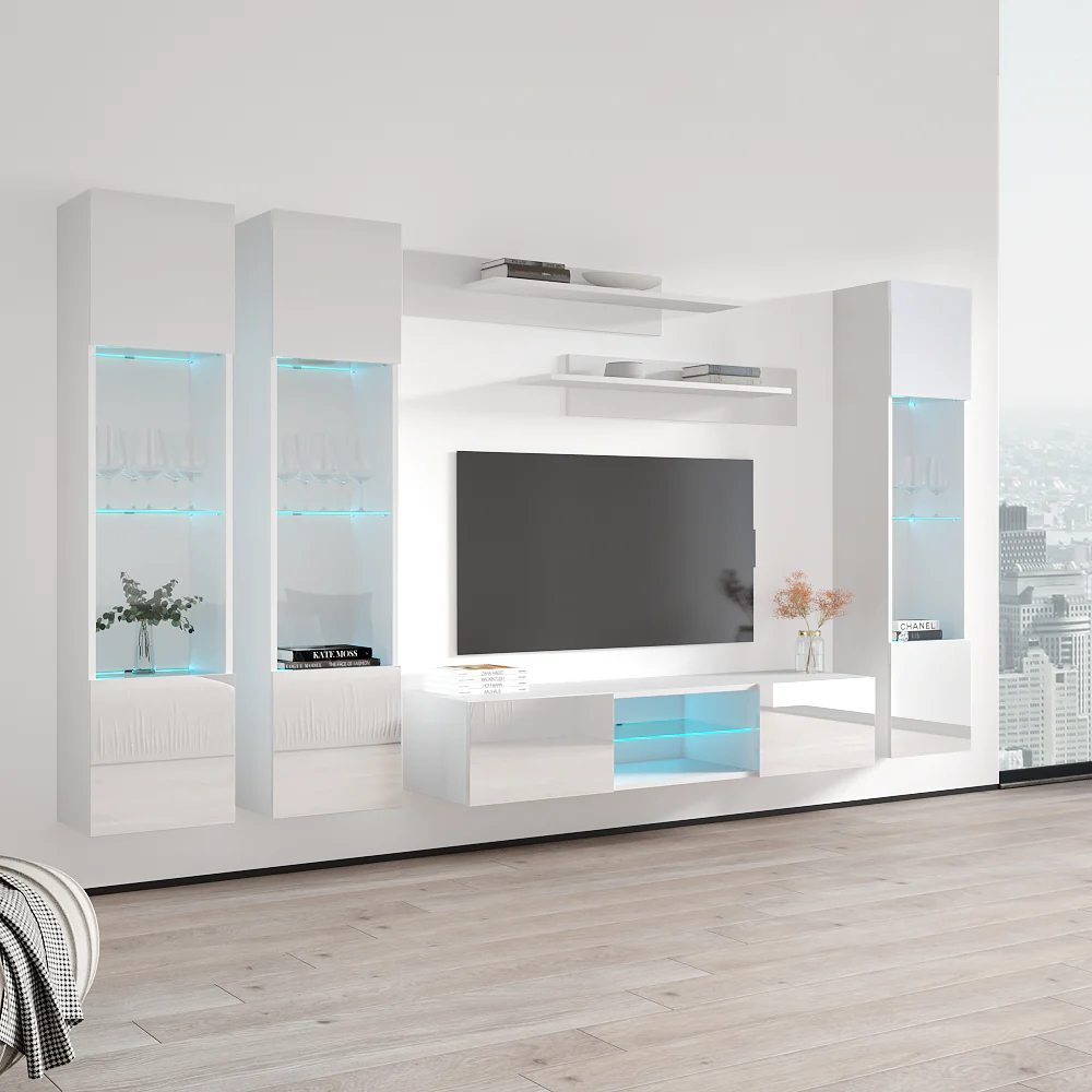 Fly C 33TV Floating Entertainment Center - Image 98