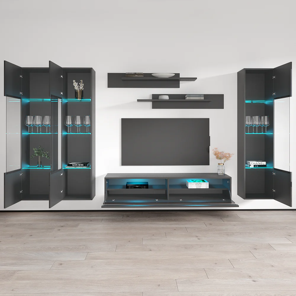 Fly C 35TV Floating Entertainment Center - Image 89