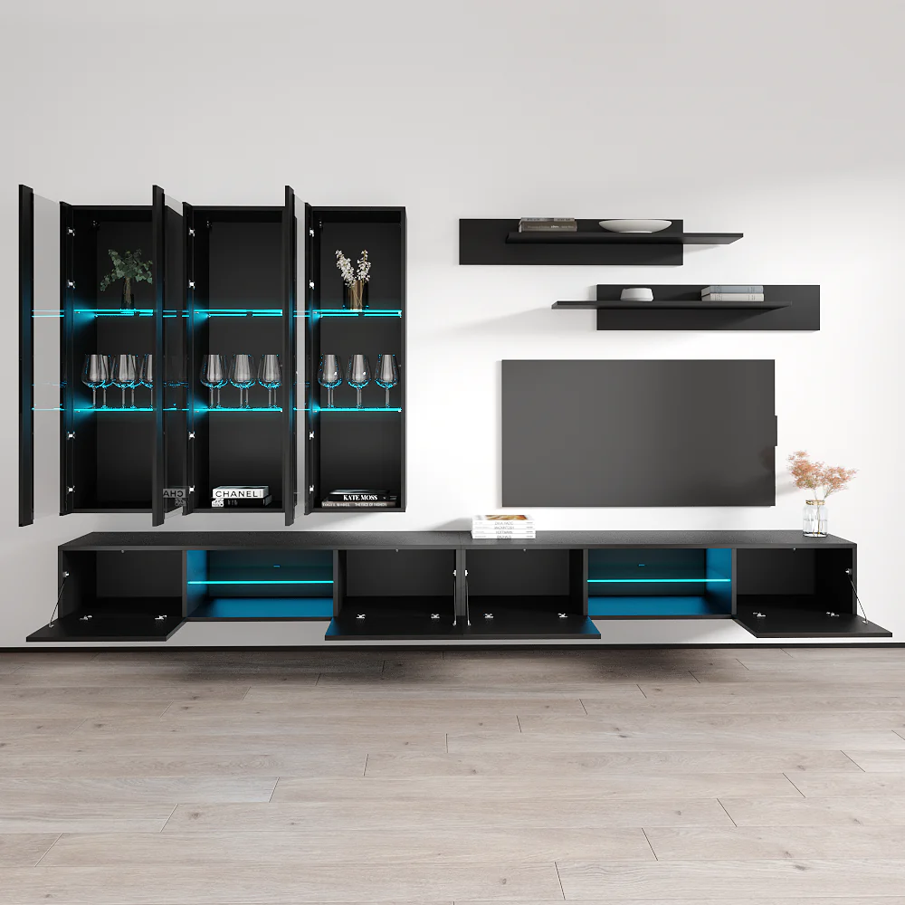 Fly E 33TV Floating Entertainment Center - Image 44