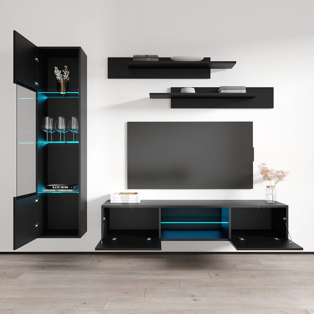 Fly G 33TV Floating Entertainment Center - Image 44