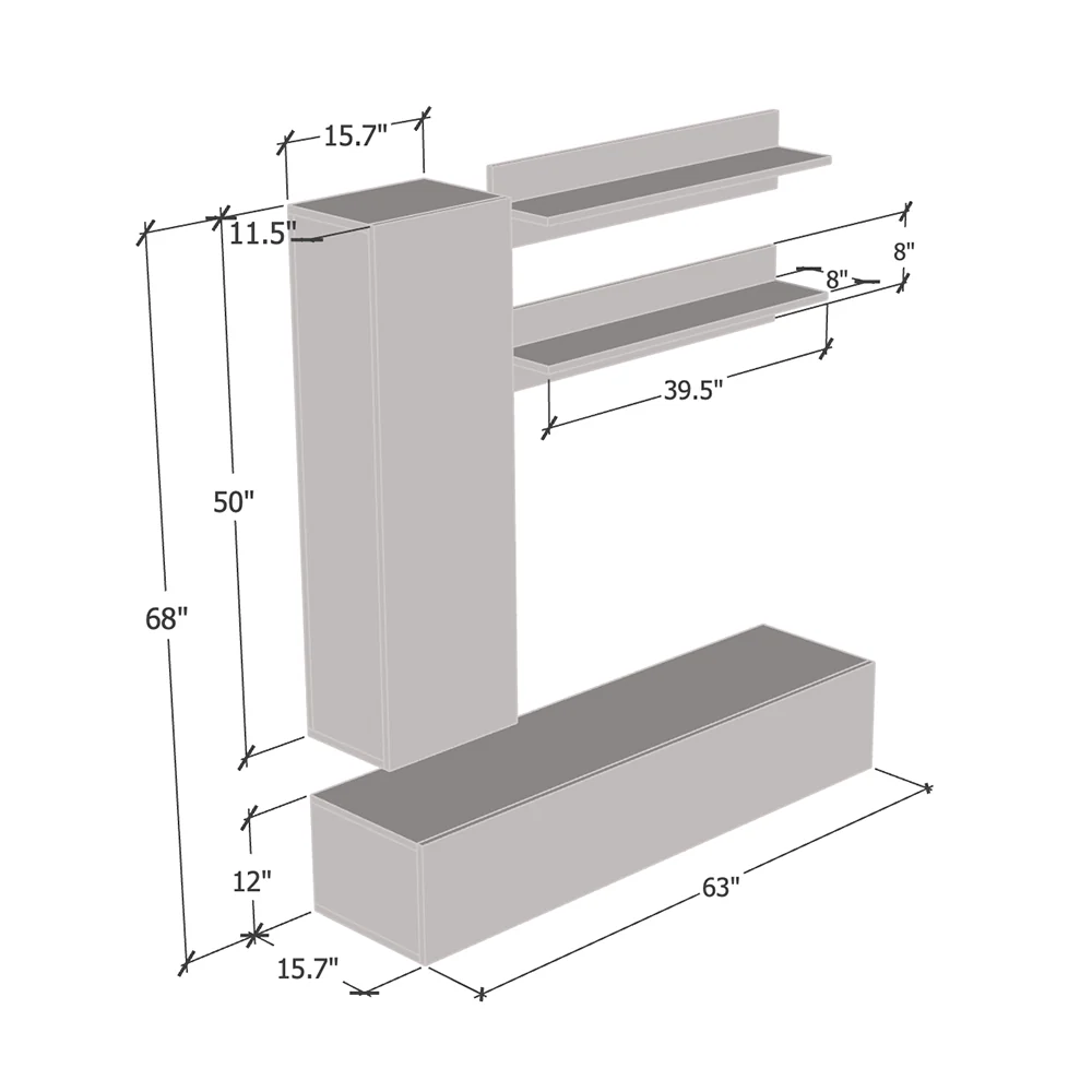 Fly H 30TV Floating Entertainment Center - Image 10