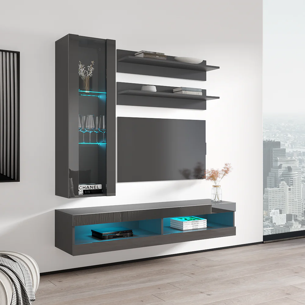 Fly H 34TV Floating Entertainment Center - Image 28
