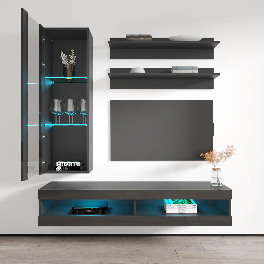 Fly H 34TV Floating Entertainment Center - Image 29