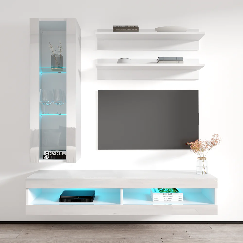 Fly H 34TV Floating Entertainment Center - Image 36