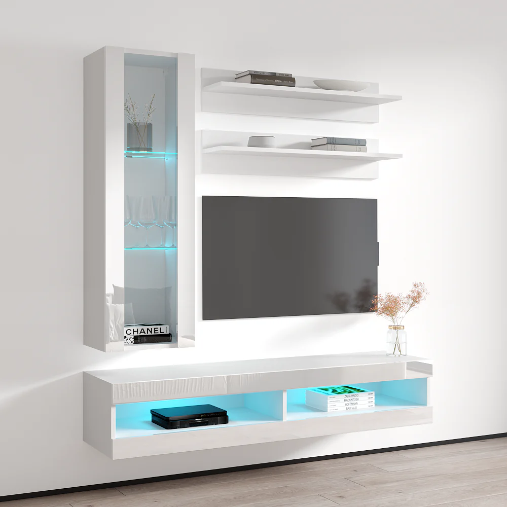 Fly H 34TV Floating Entertainment Center - Image 37