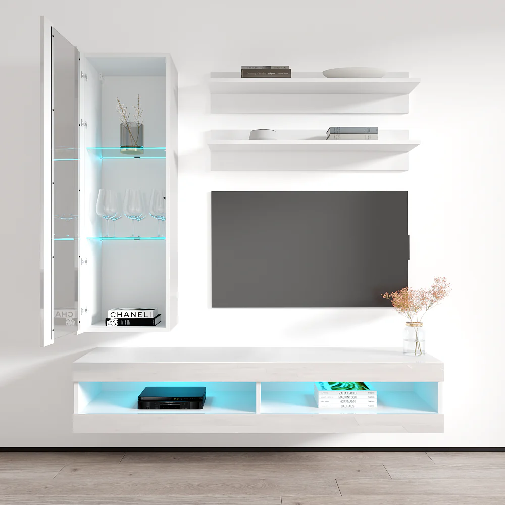 Fly H 34TV Floating Entertainment Center - Image 39
