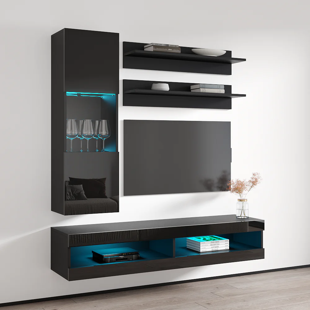 Fly H 34TV Floating Entertainment Center - Image 42