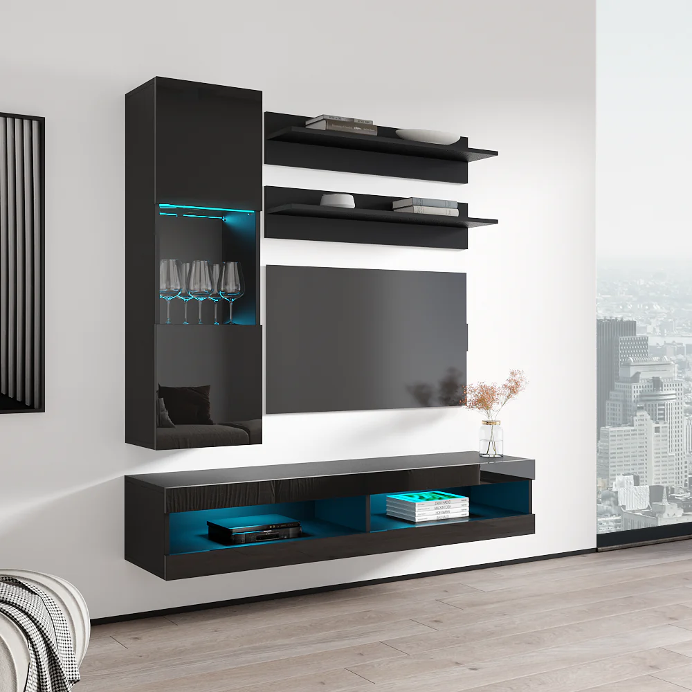 Fly H 34TV Floating Entertainment Center - Image 43