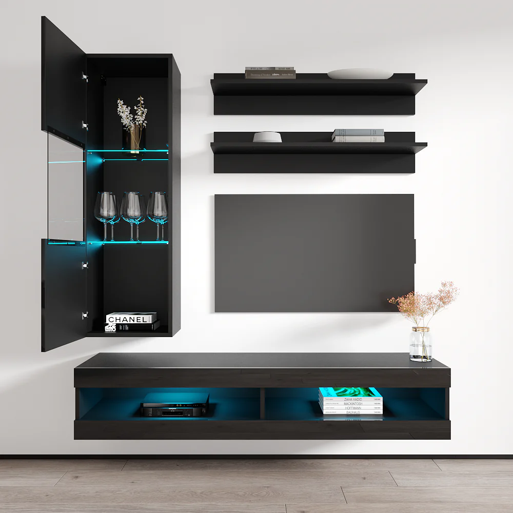 Fly H 34TV Floating Entertainment Center - Image 44