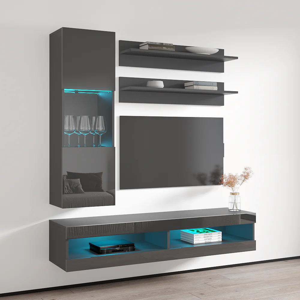 Fly H 34TV Floating Entertainment Center - Image 47