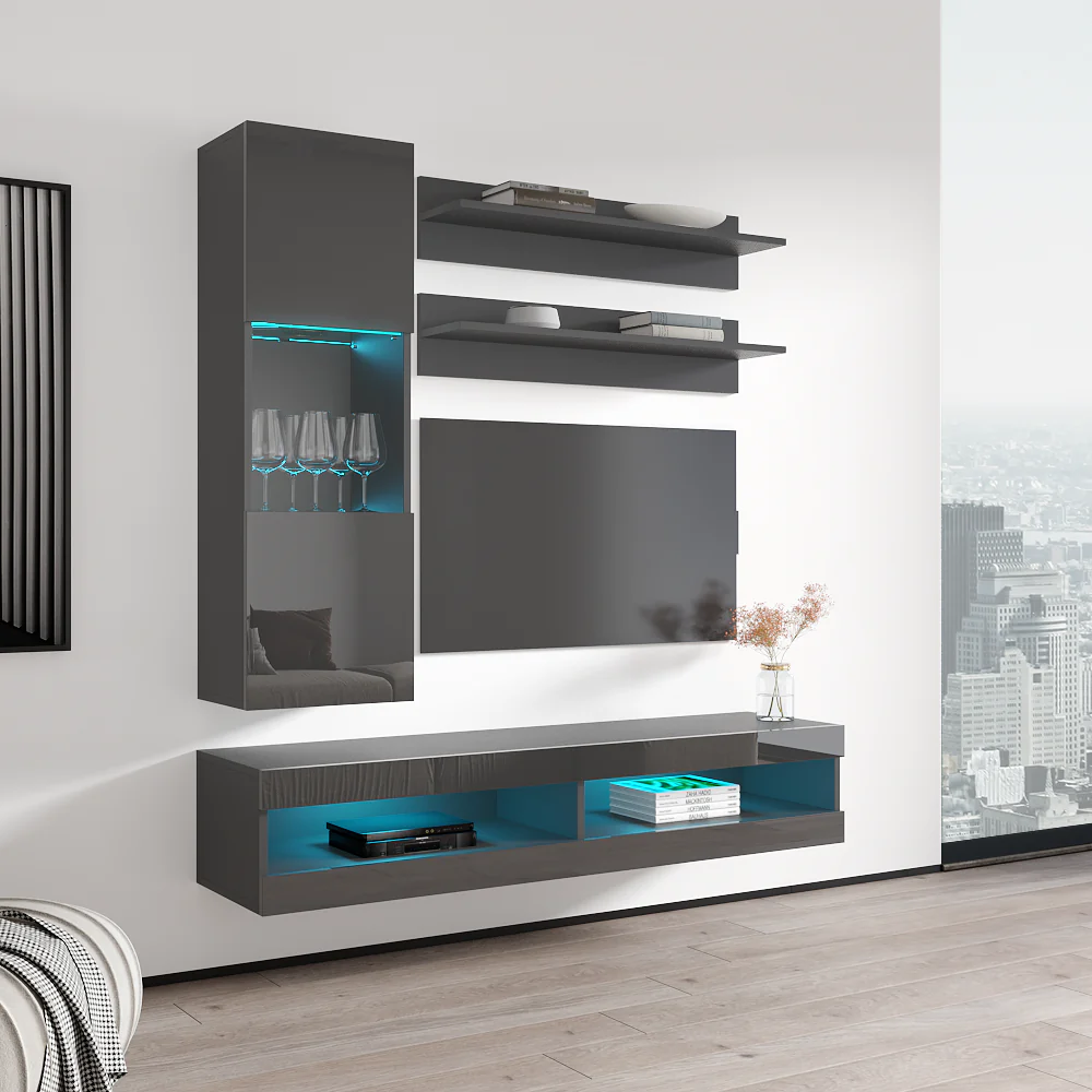 Fly H 34TV Floating Entertainment Center - Image 48