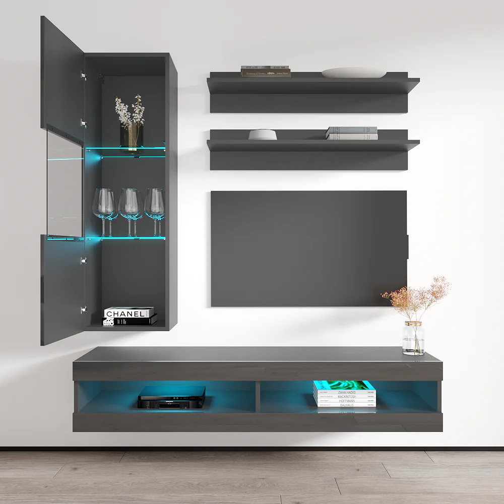 Fly H 34TV Floating Entertainment Center - Image 49