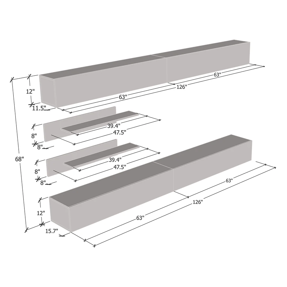 Fly I 30TV Floating Entertainment Center - Image 20