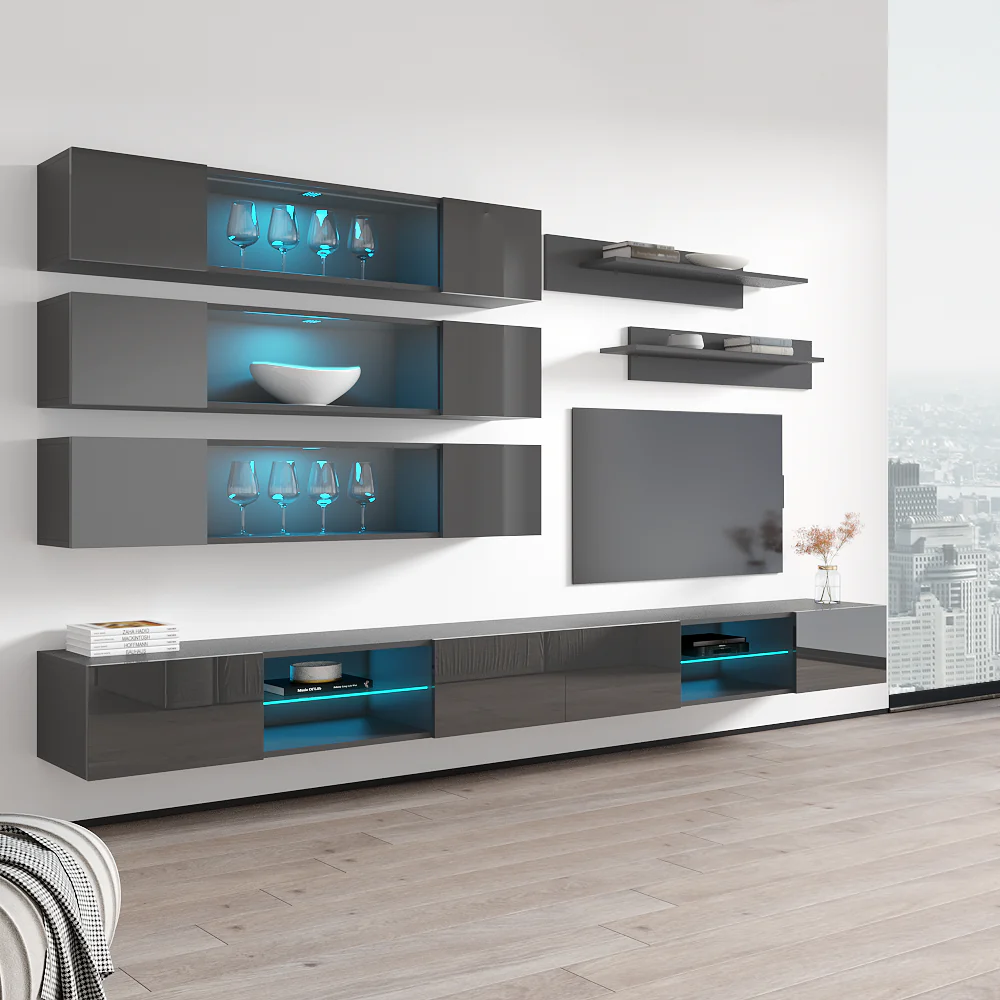 Fly J 33TV Floating Entertainment Center - Image 48