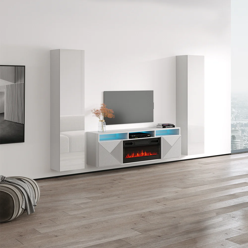 Giza BL-EF Floating Fireplace Entertainment Center - Image 11