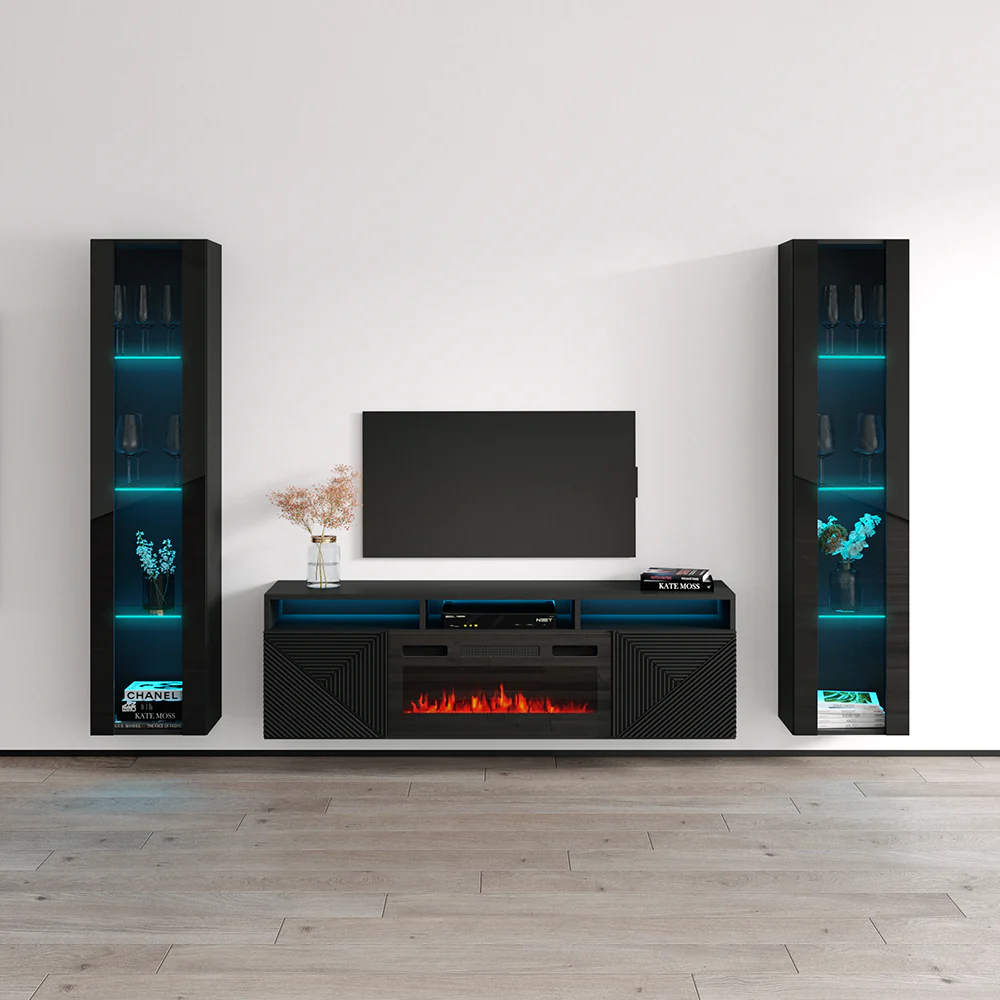 Giza BL-EF Floating Fireplace Entertainment Center - Image 17