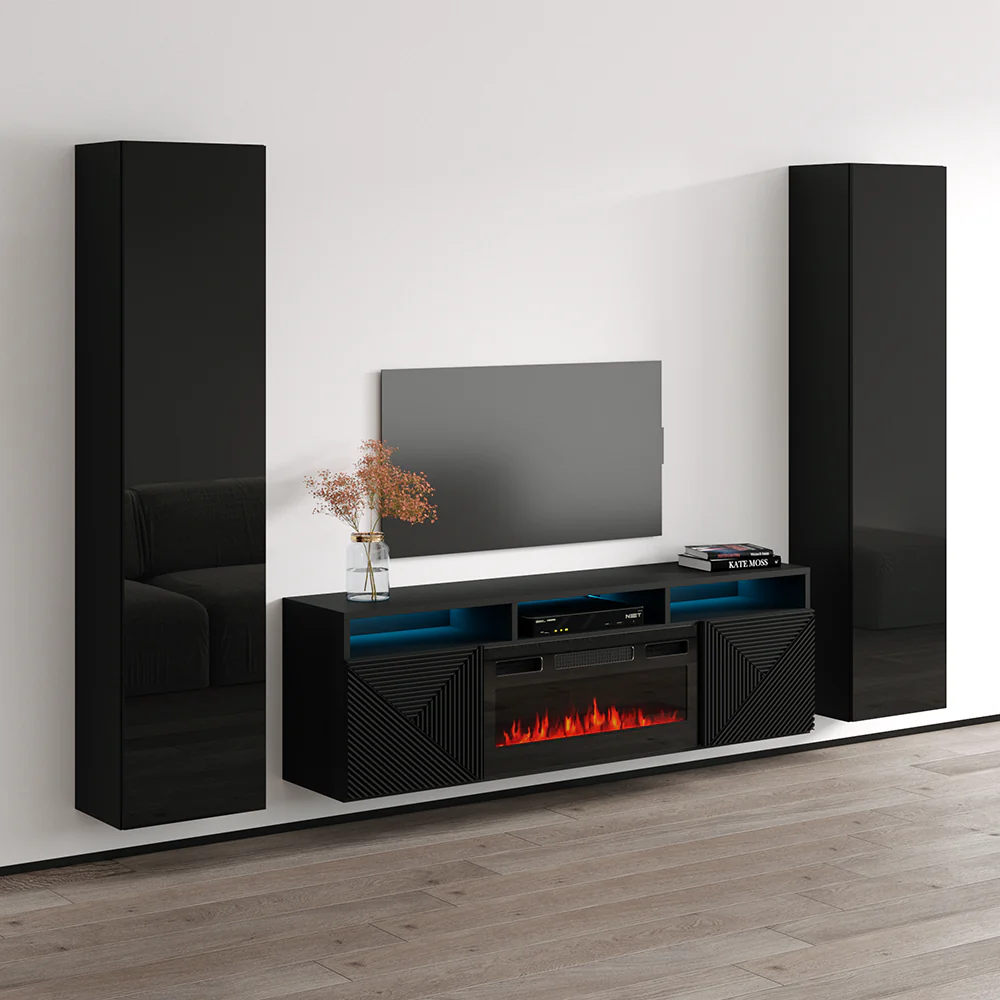 Giza BL-EF Floating Fireplace Entertainment Center - Image 2