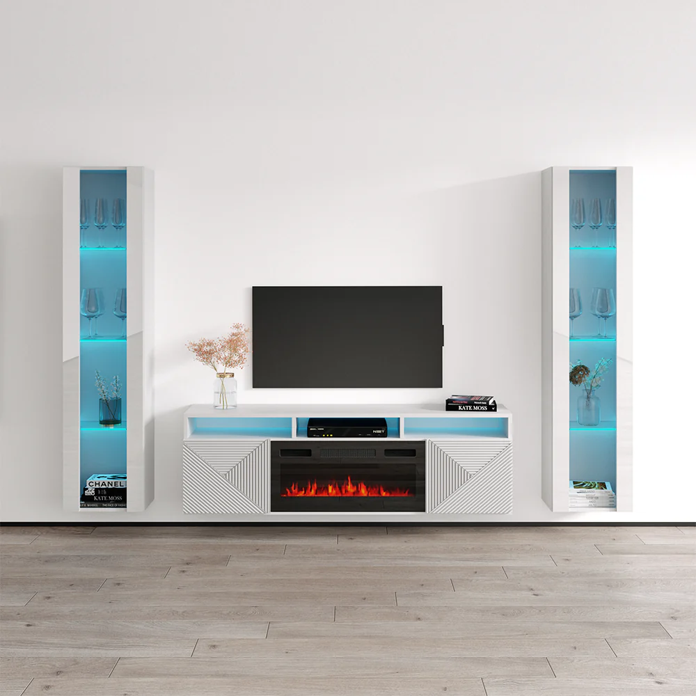 Giza BL-EF Floating Fireplace Entertainment Center - Image 25