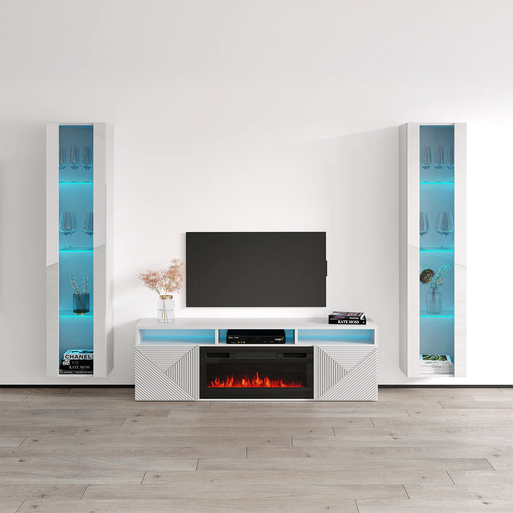 Giza BL-EF Floating Fireplace Entertainment Center - Image 29