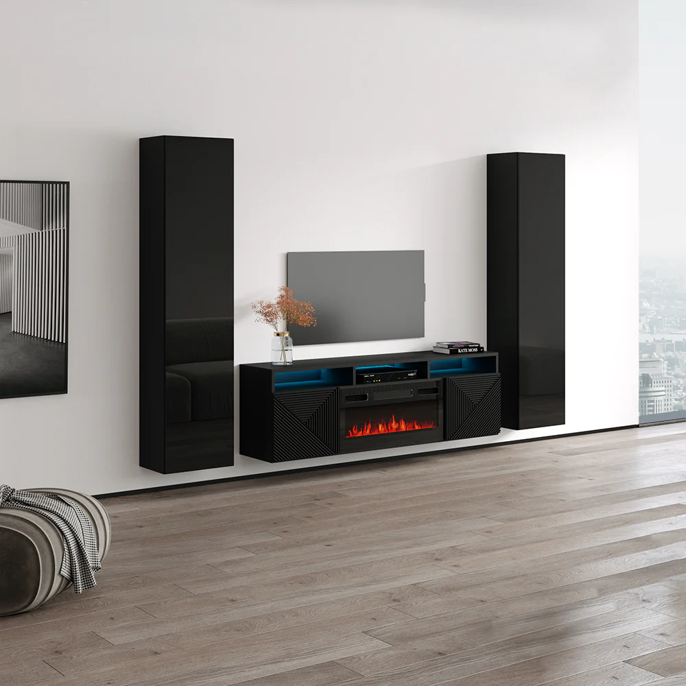 Giza BL-EF Floating Fireplace Entertainment Center - Image 3