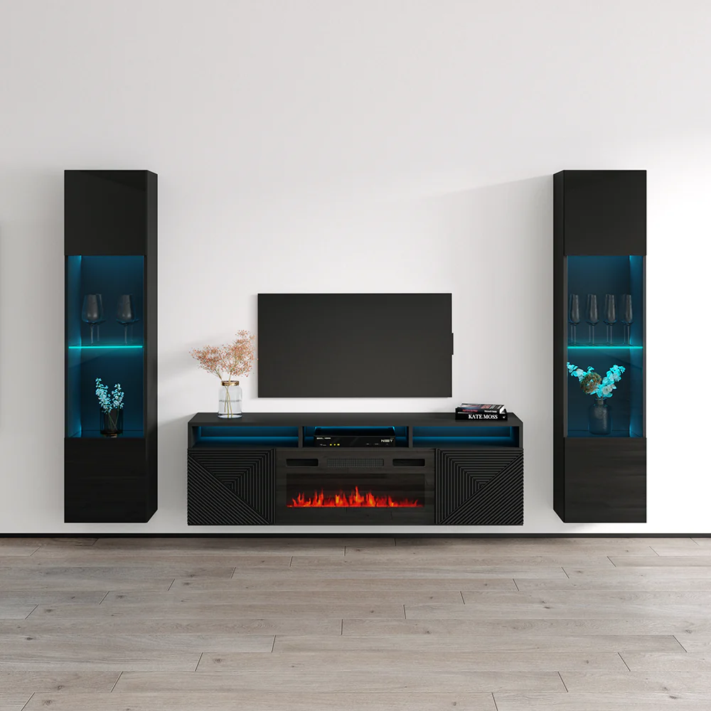 Giza BL-EF Floating Fireplace Entertainment Center - Image 33