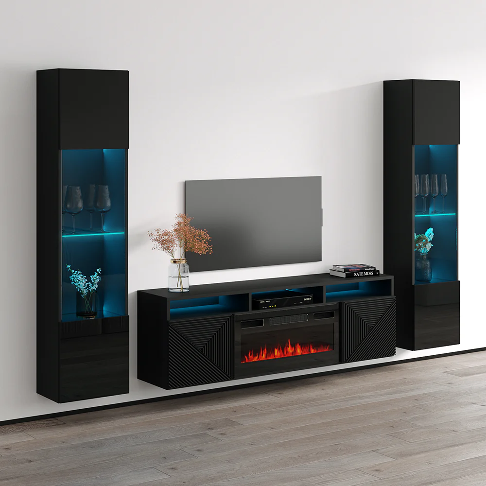 Giza BL-EF Floating Fireplace Entertainment Center - Image 34