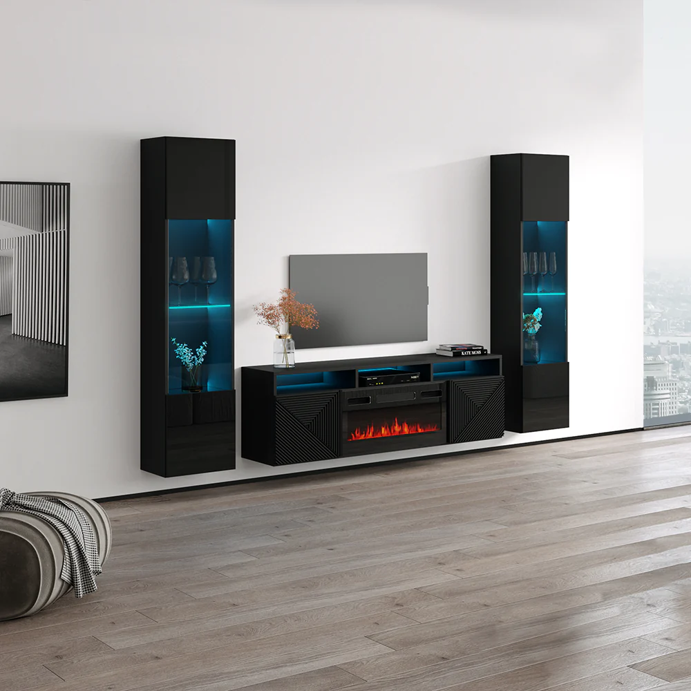 Giza BL-EF Floating Fireplace Entertainment Center - Image 35