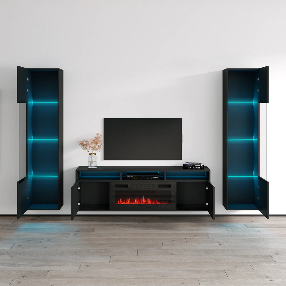 Giza BL-EF Floating Fireplace Entertainment Center - Image 36