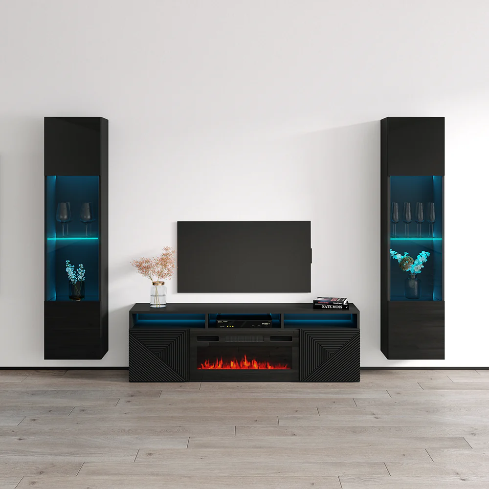 Giza BL-EF Floating Fireplace Entertainment Center - Image 37