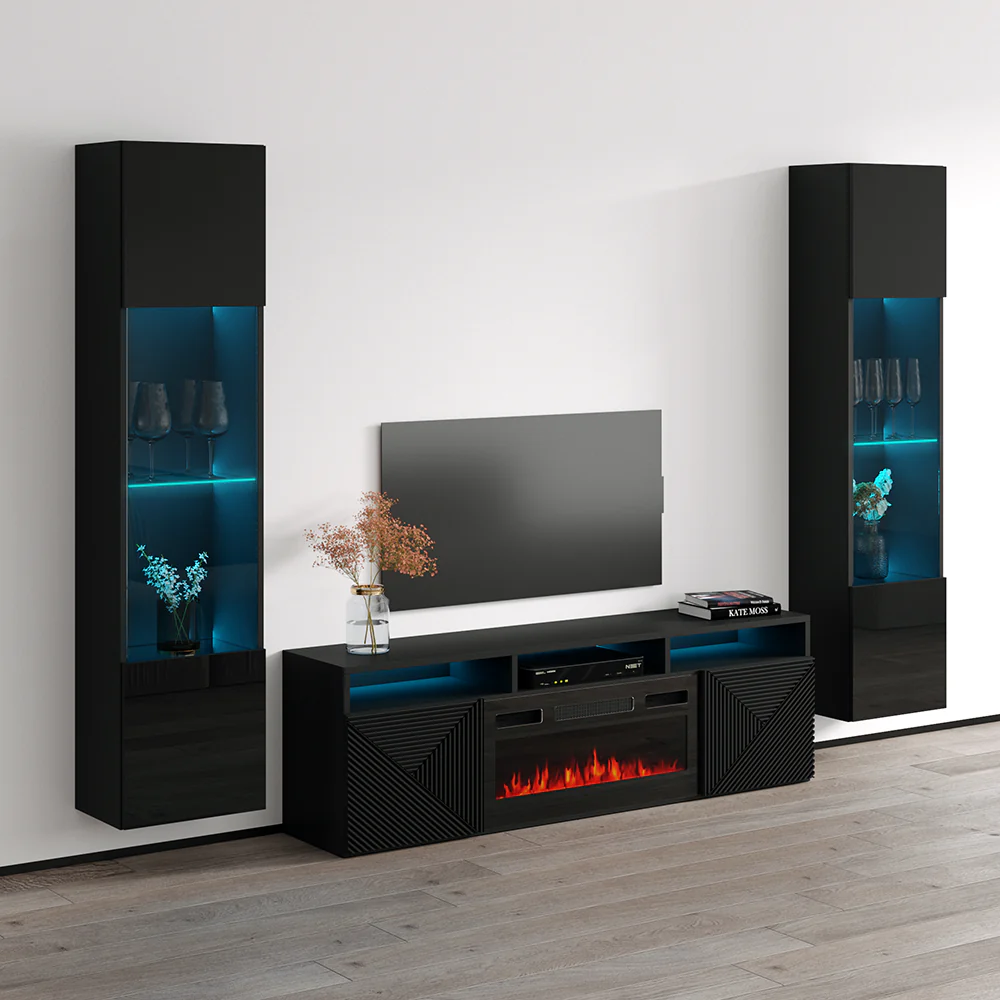 Giza BL-EF Floating Fireplace Entertainment Center - Image 38