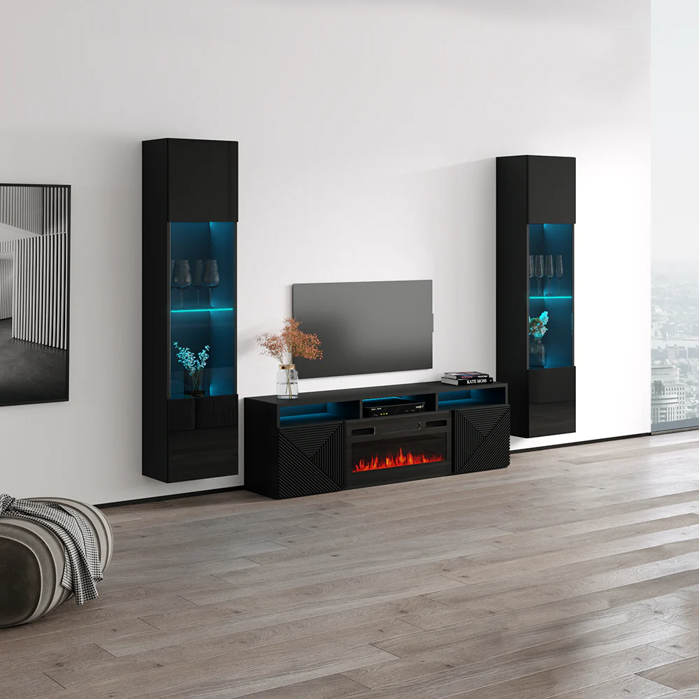 Giza BL-EF Floating Fireplace Entertainment Center - Image 39