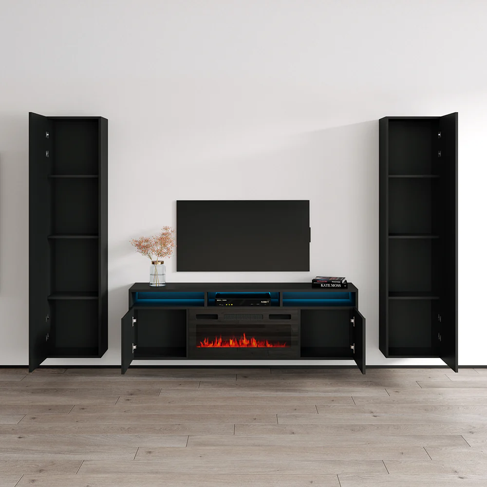 Giza BL-EF Floating Fireplace Entertainment Center - Image 4