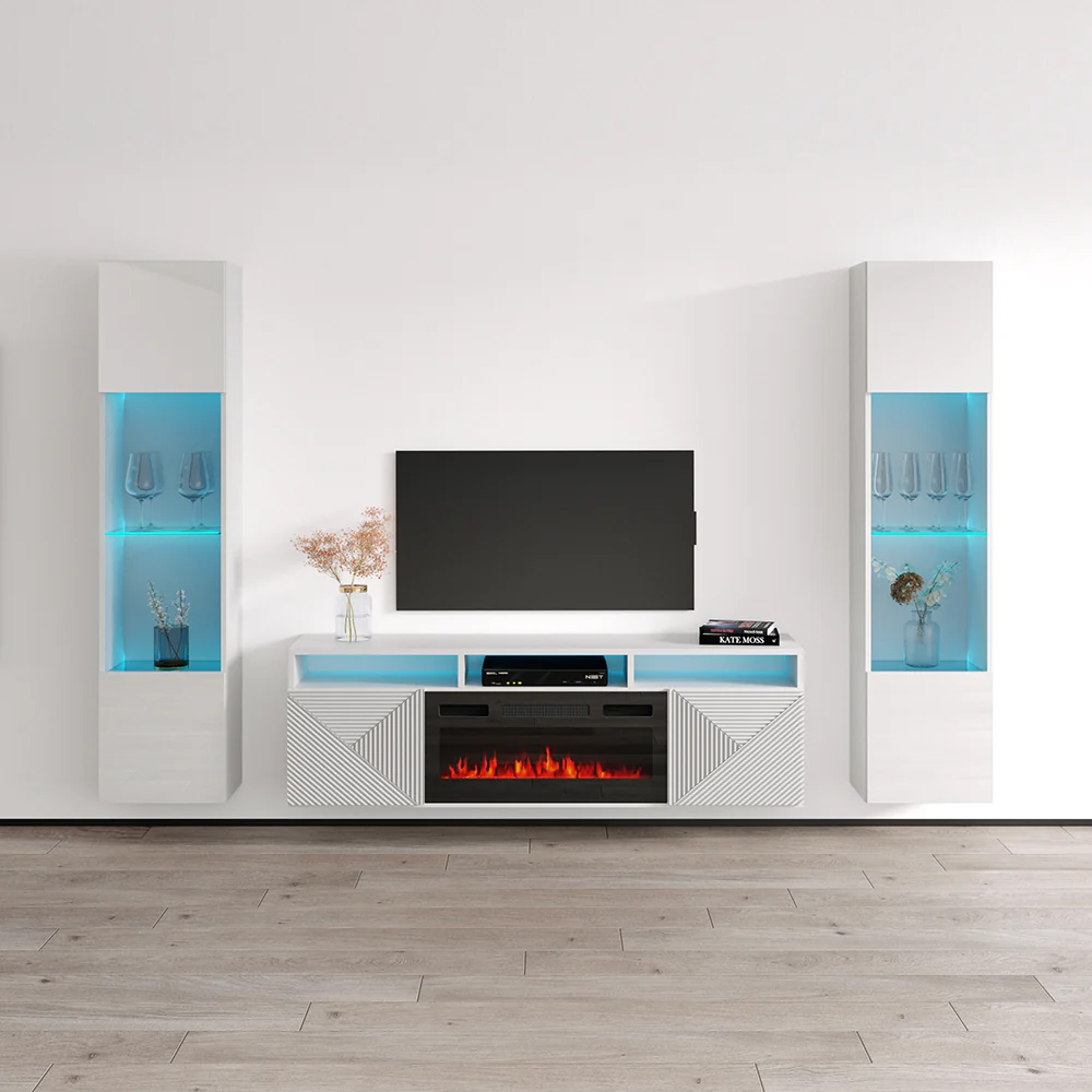 Giza BL-EF Floating Fireplace Entertainment Center - Image 41