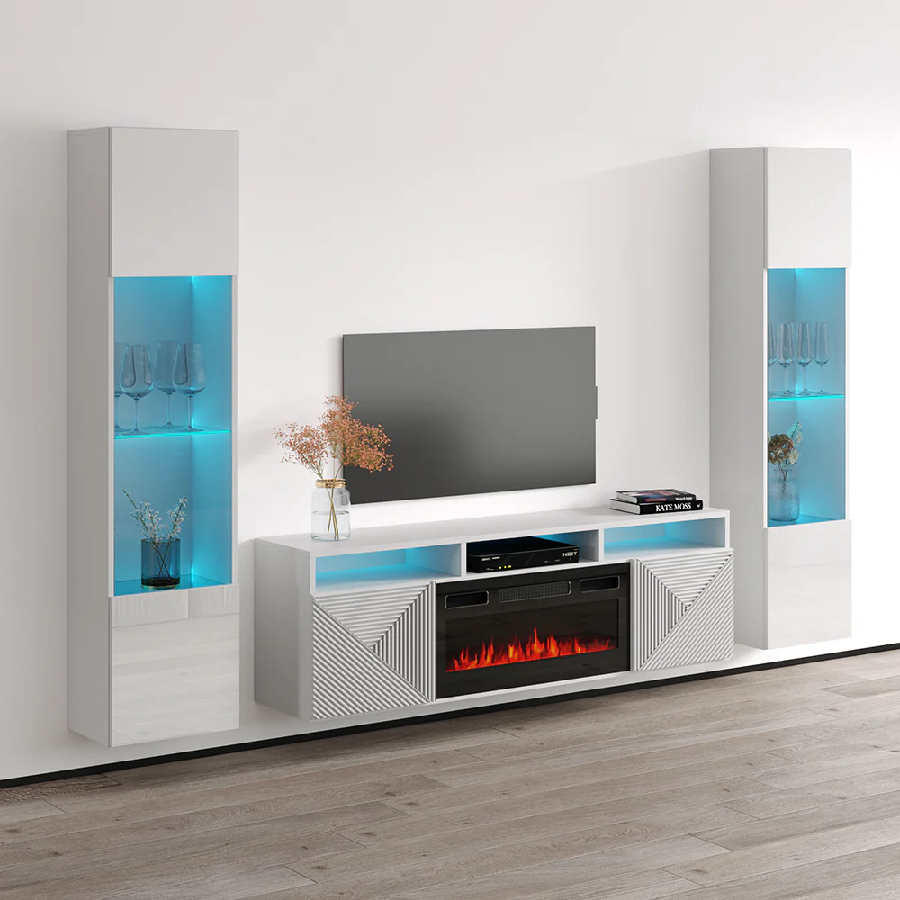 Giza BL-EF Floating Fireplace Entertainment Center - Image 42
