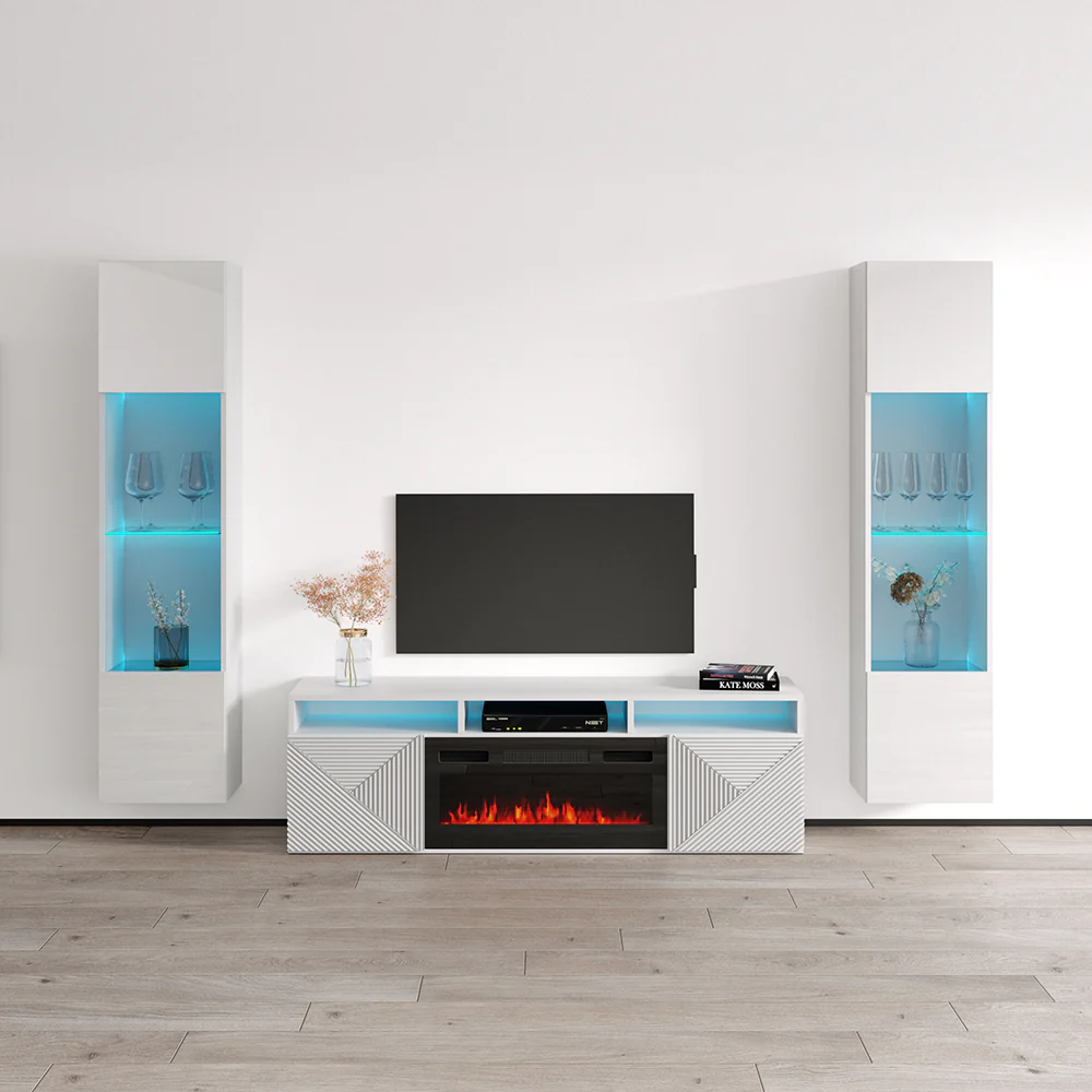 Giza BL-EF Floating Fireplace Entertainment Center - Image 45