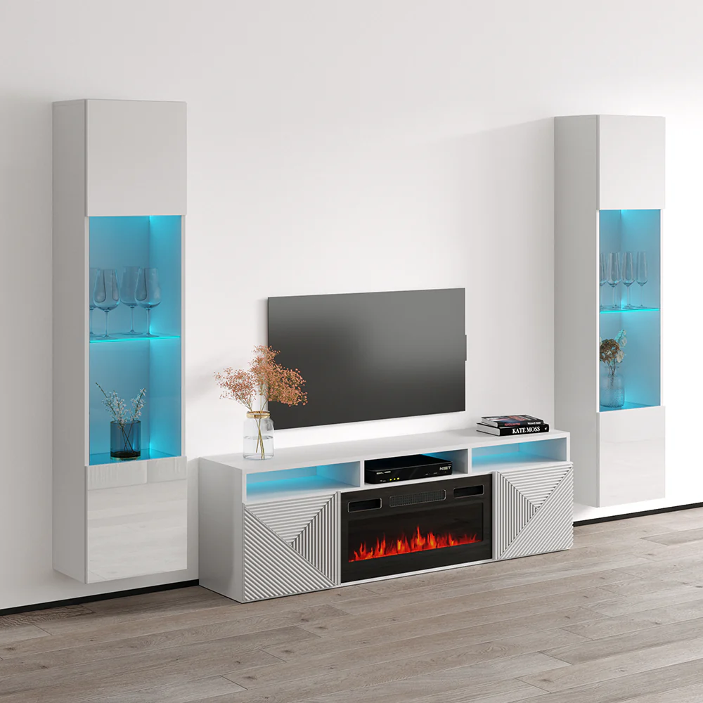 Giza BL-EF Floating Fireplace Entertainment Center - Image 46