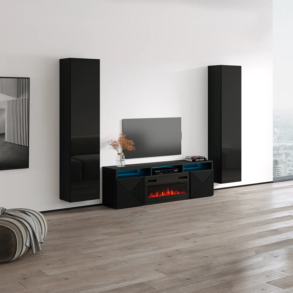Giza BL-EF Floating Fireplace Entertainment Center - Image 7