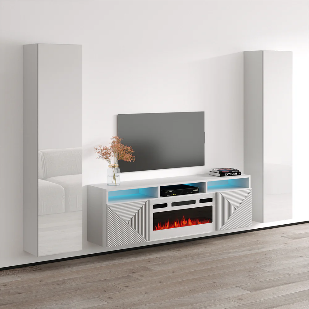 Giza WH-EF Floating Fireplace Entertainment Center - Image 2