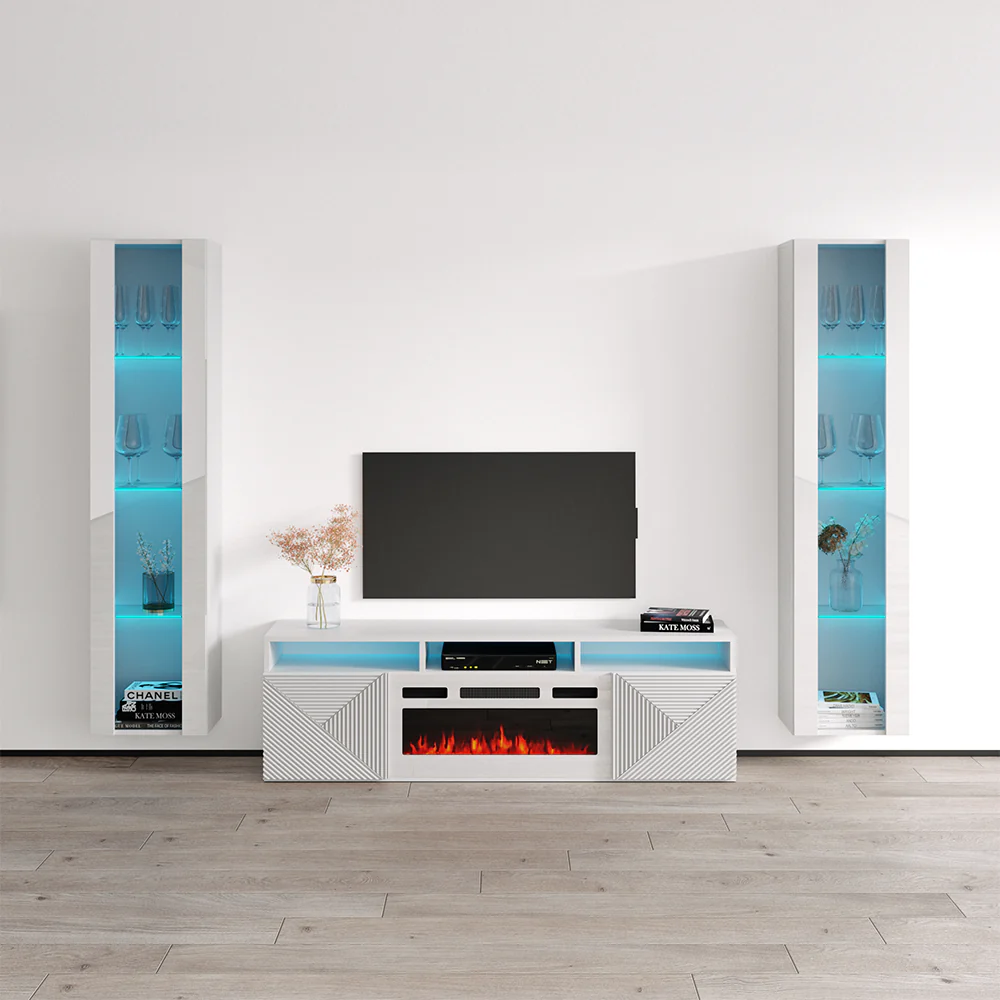 Giza WH-EF Floating Fireplace Entertainment Center - Image 21