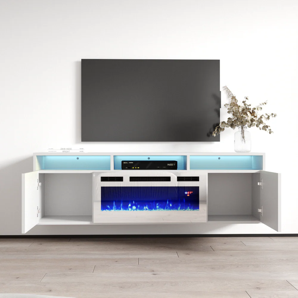 Giza WH-EF Floating Fireplace TV Stand - Image 10