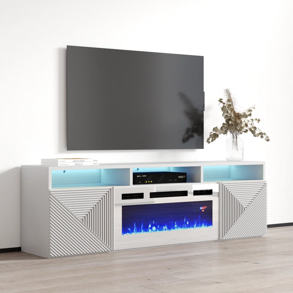 Giza WH-EF Floating Fireplace TV Stand - Image 6