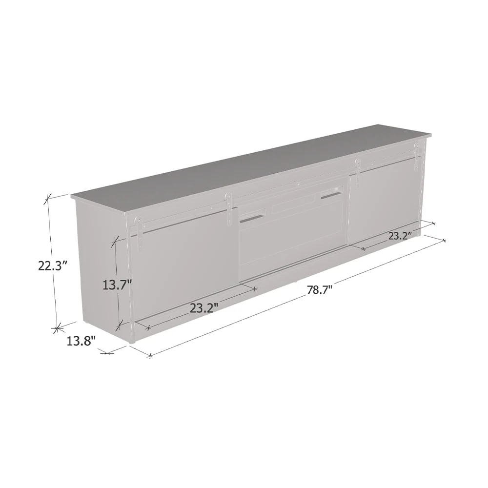 Granero 04 BL-EF Fireplace TV Stand - Image 6